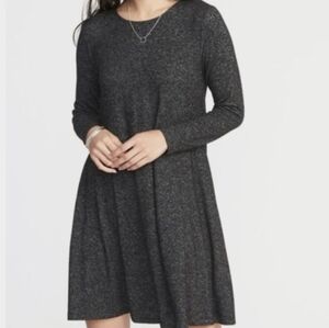 Oldnavy Women's Dark Heather Gray Long Sleeve Swing Dress Size XL